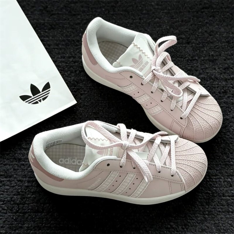 阿迪达斯三叶草男女款鞋子2026夏季新款贝壳头百搭潮流板鞋KJ3968