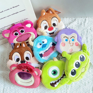 包邮苏利文毛怪挂件花栗鼠毛绒airpods耳机包零钱包胡迪伸缩卡包