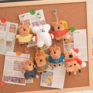 可爱丑萌柿子椒熊挂件创意搞怪树袋考拉包包挂件情侣钥匙扣小吊饰