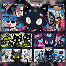 鼠标垫超大涂鸦猫咪大鼠标垫桌垫办公电脑桌垫键盘垫定制鼠标垫子