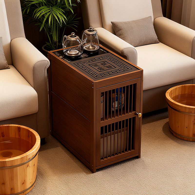 足疗茶几足浴柜移动茶水柜