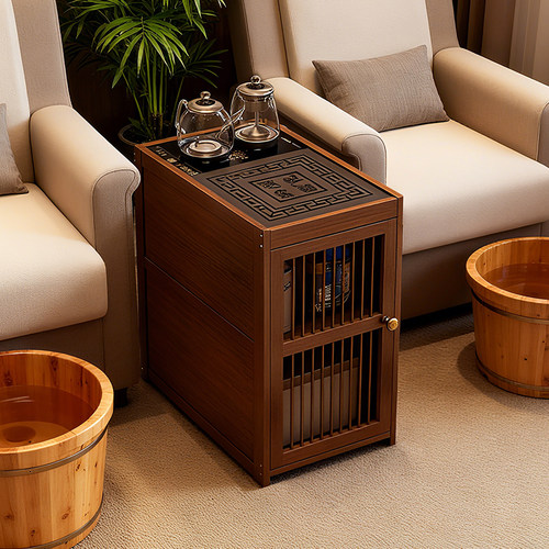 足疗茶几足浴柜移动茶水柜