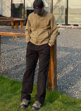 DLZ夏季薄款垂感美式防泼水户外透气直筒速干休闲裤轻薄伞兵裤