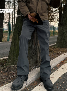 【口粮加绒裤】PDRD25AW净版加绒秋冬休闲裤直筒美式复合长裤