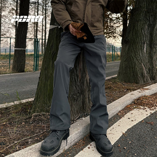 直筒美式 加绒秋冬休闲裤 PDRD25AW净版 复合长裤 口粮加绒裤