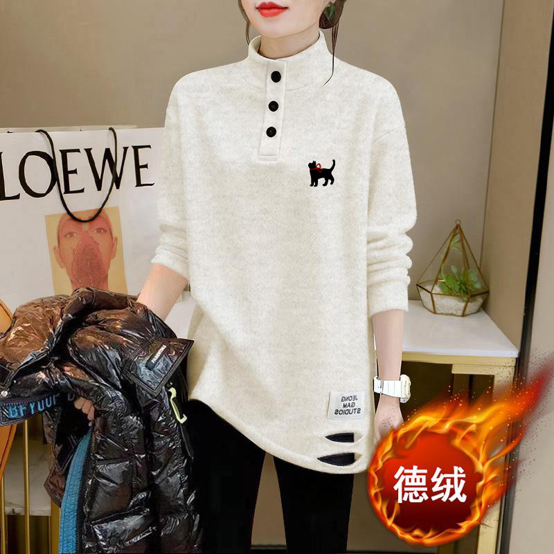 配鲨鱼裤的遮屁股独特漂亮上衣女