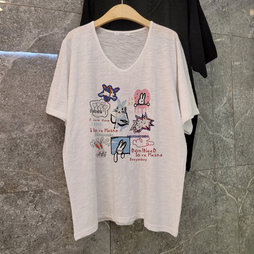 胖mm大码显瘦宽松上衣女