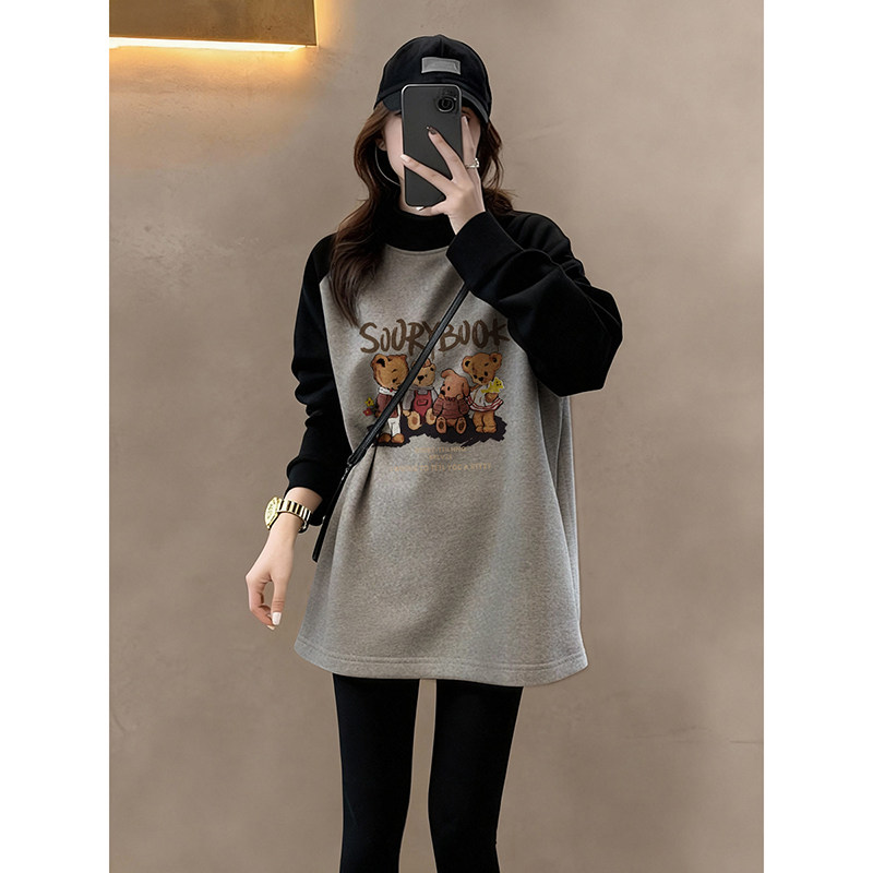 配鲨鱼裤的遮屁股独特漂亮上衣女