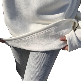 白色内搭加绒打底衫女秋冬高级感2026新款时尚长款遮屁股叠穿上衣