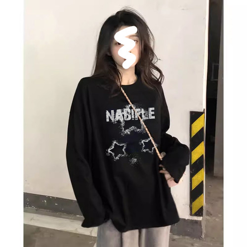 秋季韩版长袖打底衫韩版宽松上衣