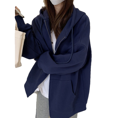 山东即墨连帽卫衣女外套女秋冬款