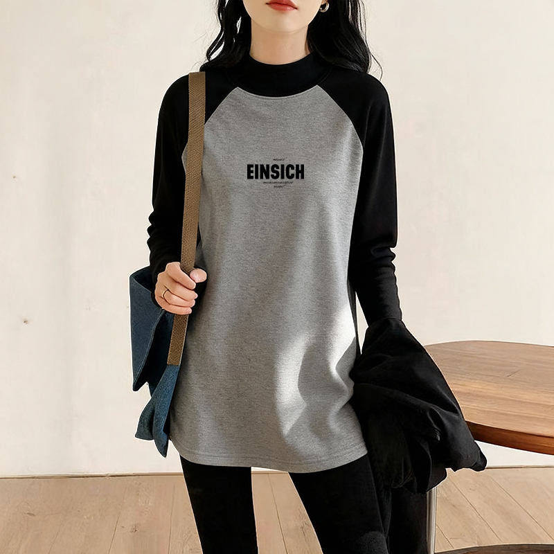 配鲨鱼裤的遮屁股独特漂亮上衣女