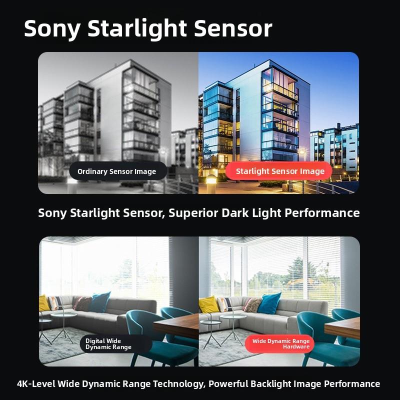 Ezviz C6Wi 800万摄像头监控家庭移动电话远程声源跟踪挥手识别呼