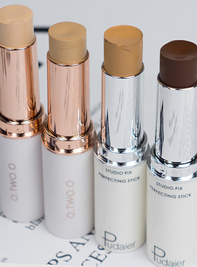 2025新款哑光遮瑕粉底棒粉条小麦美黑修容Foundation stick for d