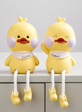 ins北欧风吊脚娃娃小摆件卧室客厅玄关创意家居装饰品女生日礼物