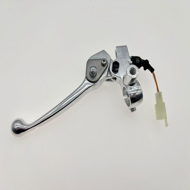 适用铃木USR125 HJ125T-21踏板摩托车左后刹手把镜座总成手柄刹把
