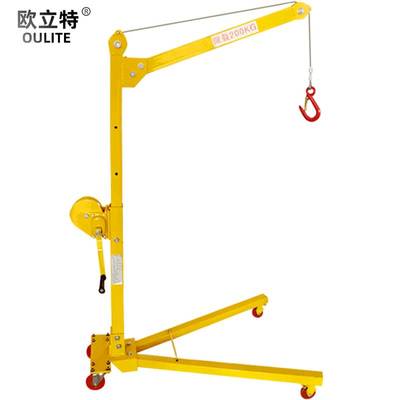 移动小型吊机便携式简易折叠家用手摇吊车电动升降机起重车载吊架