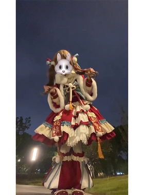 新年战袍中华风Lolita裙跨年服过年拜年服洛丽塔可爱公主裙洋装