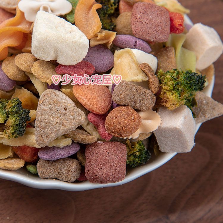 三角花枝鼠粮食高蛋白低自配主粮零食进口布格斯威霸马祖瑞花枝粮