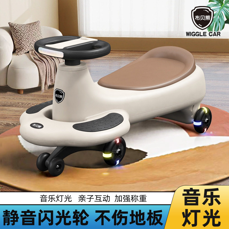 儿童扭扭车防侧翻玩具音乐静音轮男女孩子宝宝摇摆车加长版新款