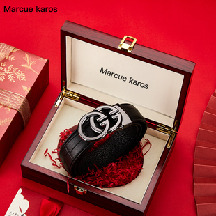 皮带男真皮2025新款平滑扣潮年轻人纯牛皮高档男士腰带男款奢侈品