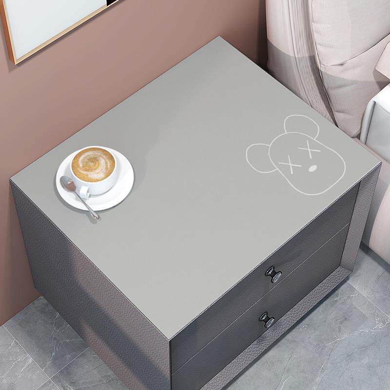 皮革床头柜桌垫子免洗防水防烫PVC防尘盖布茶几台布桌面垫轻奢风