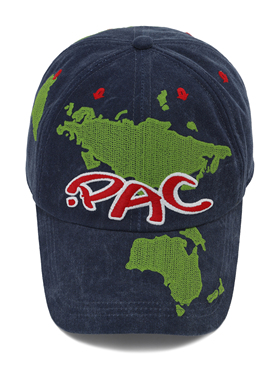 【PacShop】.pac 地球的刺绣棒球帽 EARTH CAP