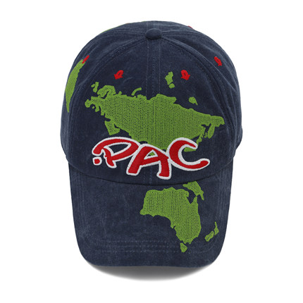 【PacShop】.pac 地球的刺绣棒球帽 EARTH CAP