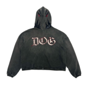 PacShop .pac DOG ZIP 狗斗士鬼脸拉链帽衫 FIGHTER HOODIE