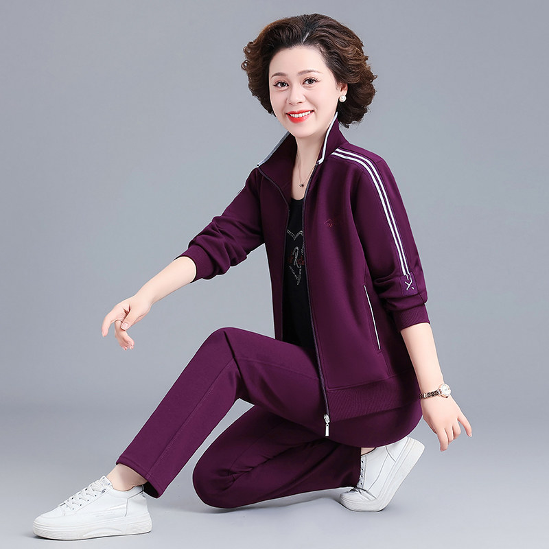 女外套新款妈妈休闲大码春秋装