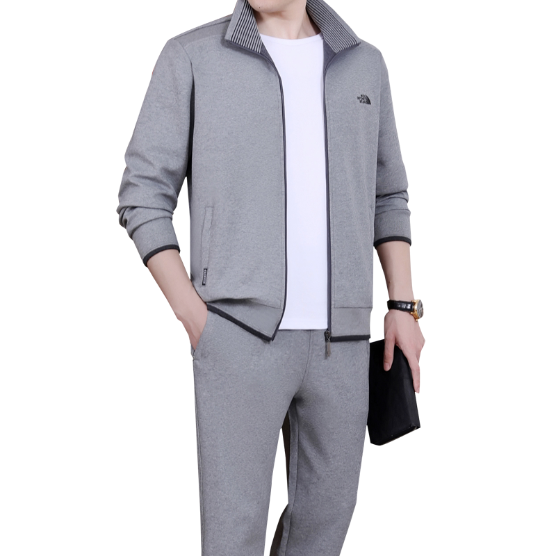 新款休闲运动服套装男春秋三件套