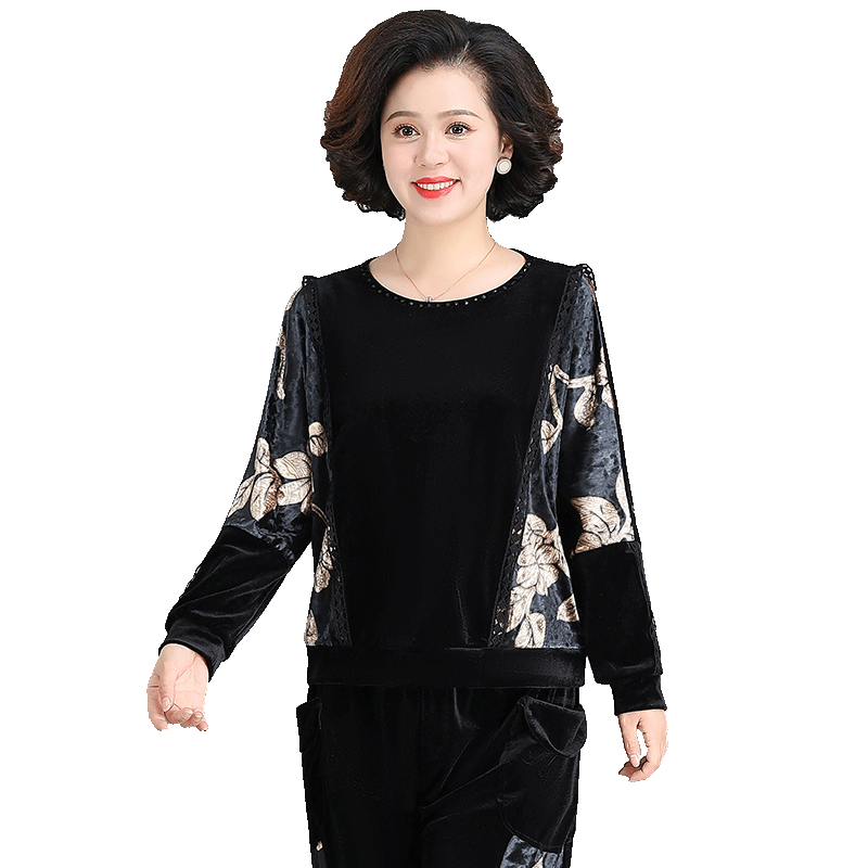 新款休闲运动服套装女春秋两件套