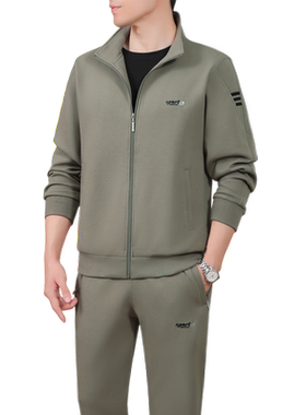 新款休闲运动服套装男春秋三件套