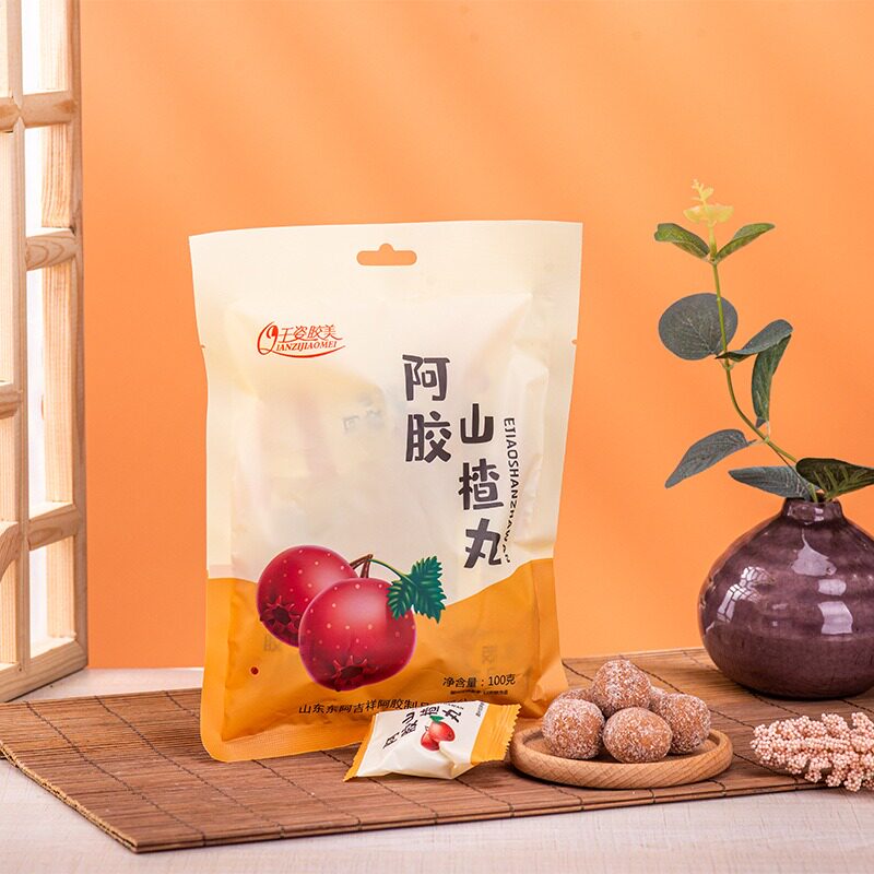 阿胶山楂丸传统消食小零食阿娇三楂厌食山渣球积食山查老人儿童