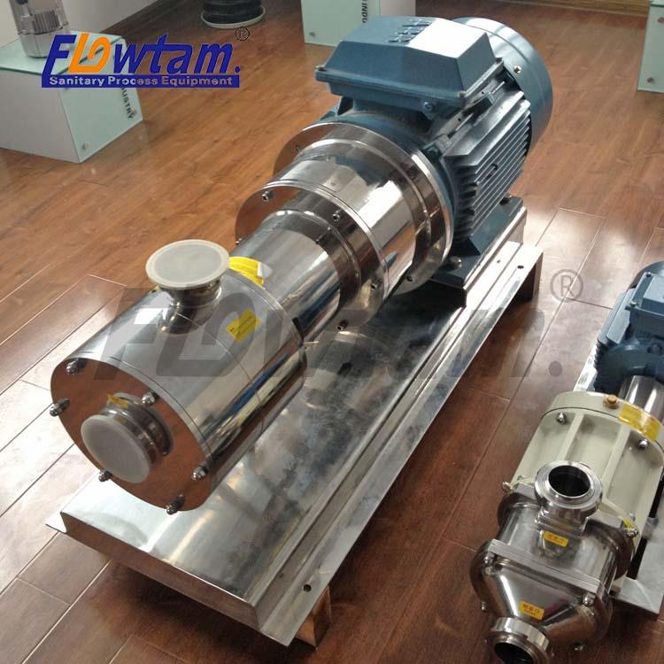 卫生级不锈钢三级乳化泵食品管线式高剪切乳化加工设备配件