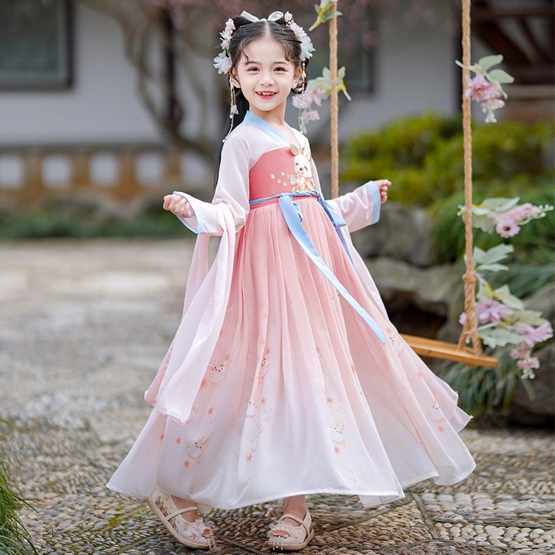 汉服女童春秋裙子2025新款古风