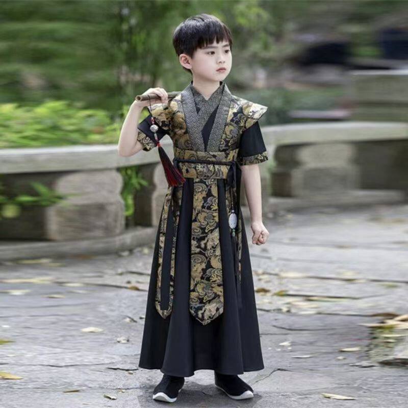 男童汉服春秋季薄款古装古风