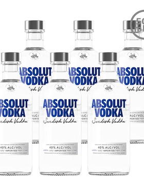 Absolut Vodka绝对伏特加原味经典进口洋酒500ml 6瓶装一瓶一码