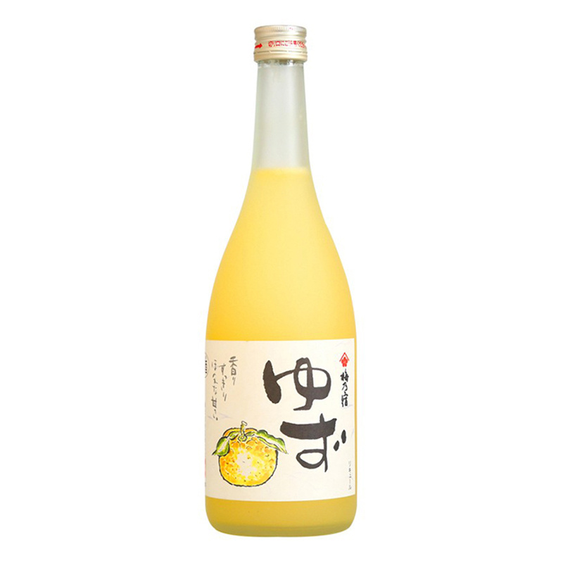 梅乃宿果肉柚子酒梅酒梅子酒日本女士低度甜酒果酒微醺 720ml