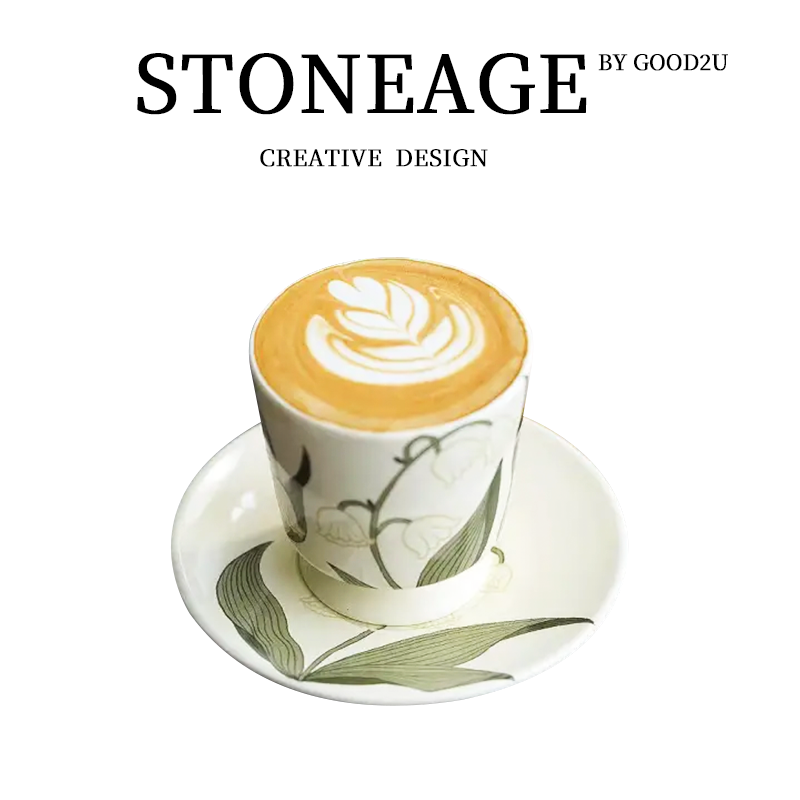 景德镇陶瓷随手杯釉下彩手绘唐美人陶瓷茶杯咖啡杯女生创意饮水杯