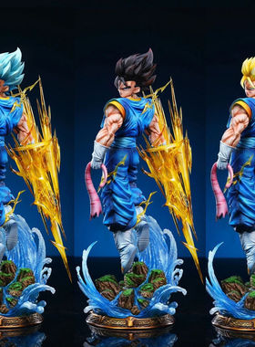 七龙珠LK云起贝吉特手办三头雕可替换超级赛亚人雕像模型摆件周边