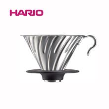 HARIO V60不锈钢金属滤杯手冲咖啡户外可携式冲煮冲泡矽胶VDM-02H