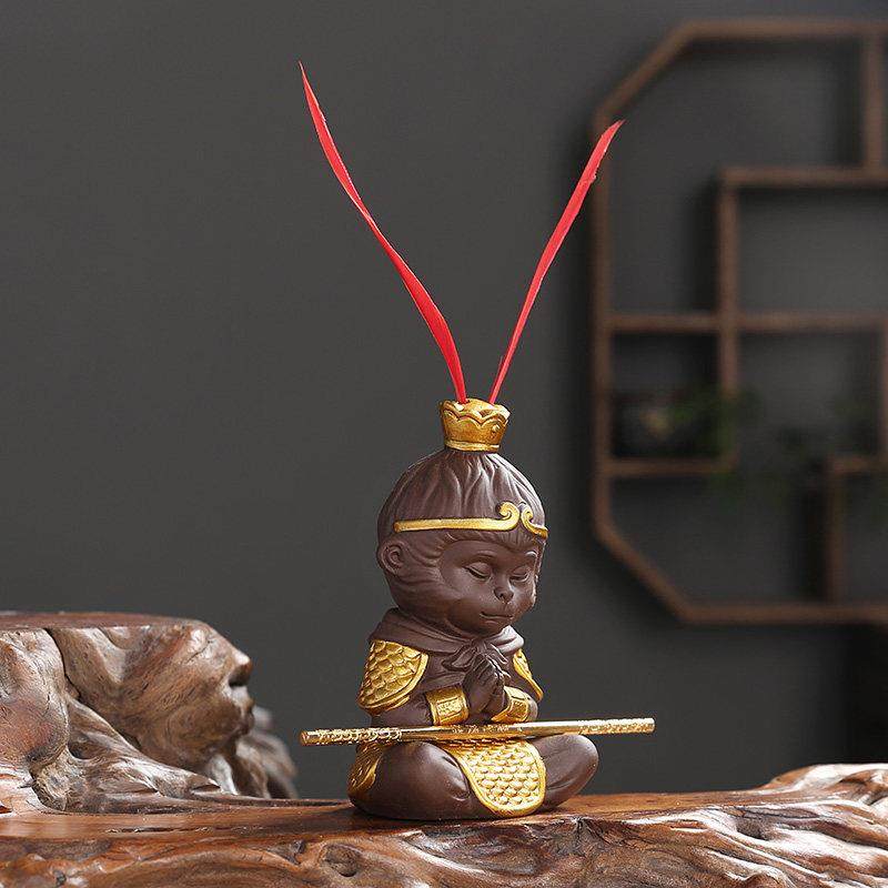 茶玩猴王孙悟空摆件鱼缸景观小猴子紫砂茶宠物精品可以养茶几配件,餐饮具,茶宠摆件,淘宝优惠券,粉丝福利购,淘宝优惠卷