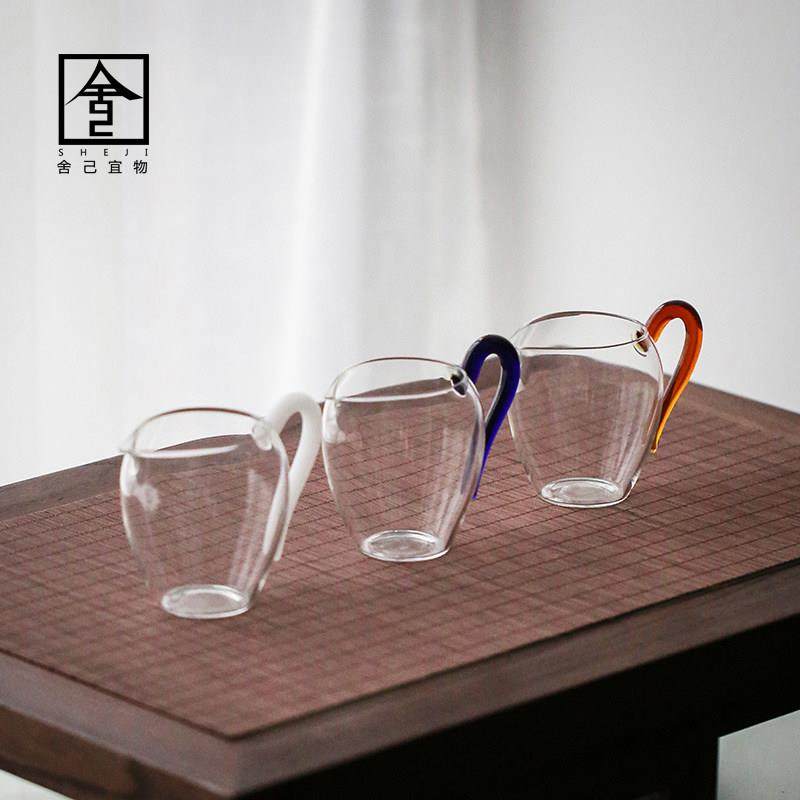 不烫手玻璃手柄公道杯分茶器茶海加厚家用泡茶茶具配件日式茶道,餐饮具,公道杯,淘宝优惠券,粉丝福利购,淘宝优惠卷