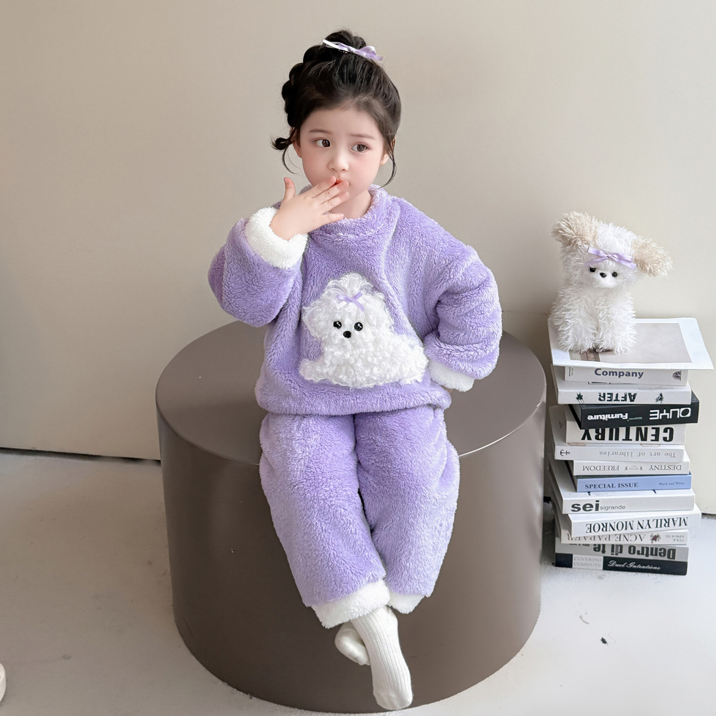 女童睡衣套装2025新款秋冬女宝宝法兰绒家居服保暖休闲珊瑚绒两件,童装/婴儿装/亲子装,家居服套装,淘宝优惠券,粉丝福利购,淘宝优惠卷