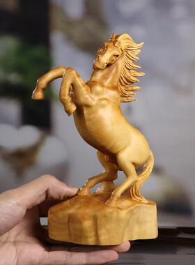 采购产品黄杨木雕马，中国木制装饰品，家居配件，办公室生肖马，