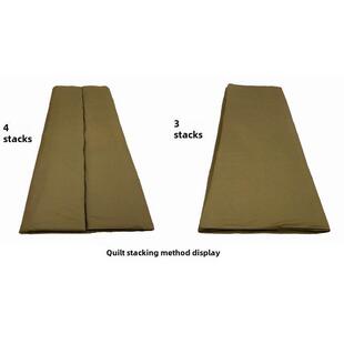 手工非帆布形状军绿色被子热熔棉堆叠豆腐块火焰蓝色形状家政被子