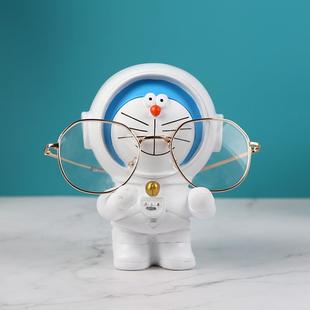 创意哆啦A梦眼镜收纳支架眼镜展示架桌面眼镜摆放架眼镜搁架摆件