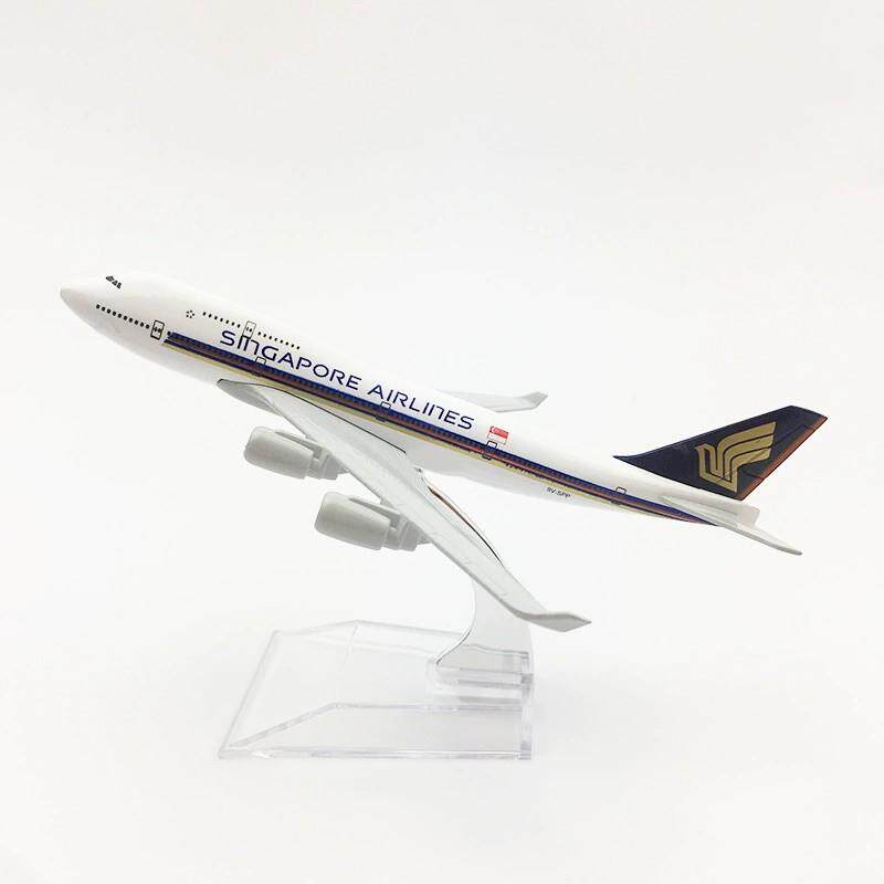 新加坡B747飞机模型16厘米合金仿真静态航空收藏摆件航模爱好者