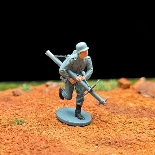 二战德国兵人1比6 1/72打仗军事模型微缩手办场景摆件人偶